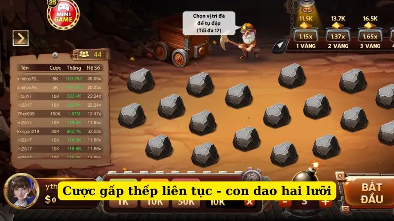 Cược gấp thếp liên tục - con dao hai lưỡi